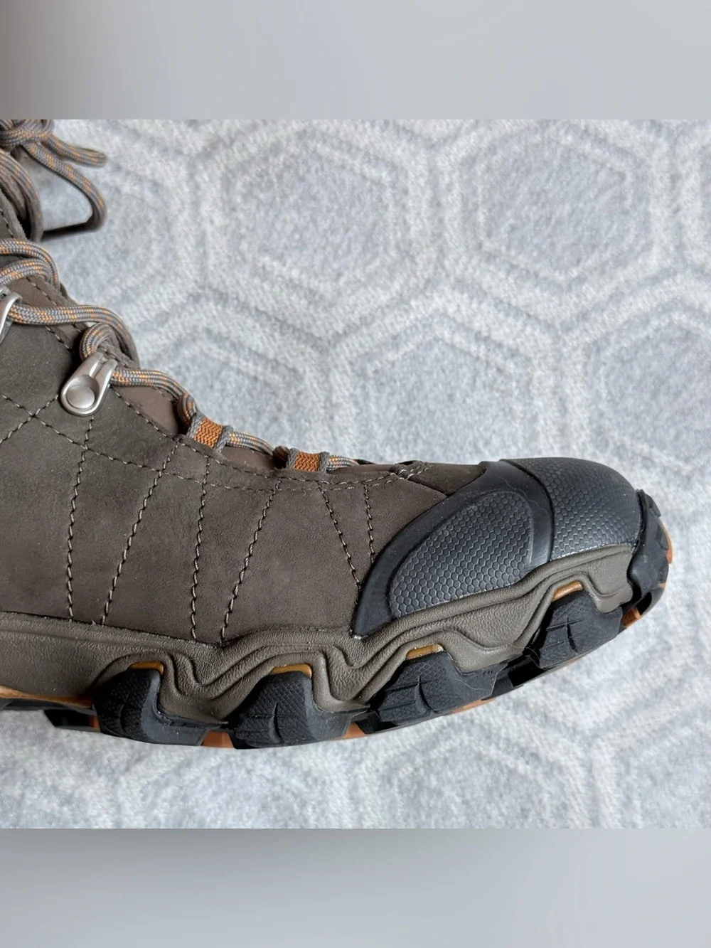 Oboz Bridger Boots Mid B-DRY Waterproof Hiking Brown Men's 12 EU 46 Like New